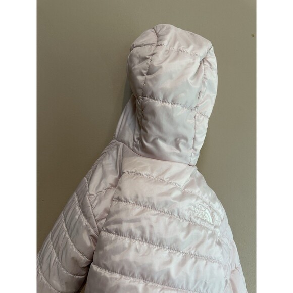 The North Face Reversible Mossbud Swirl Insulated Jacket Pink Toddler Girl 3T - Picture 8 of 12